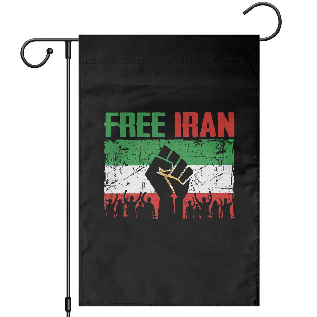 Free Iran Flag Garden Flag Support Iranian Freedom No War TS14 Black Print Your Wear