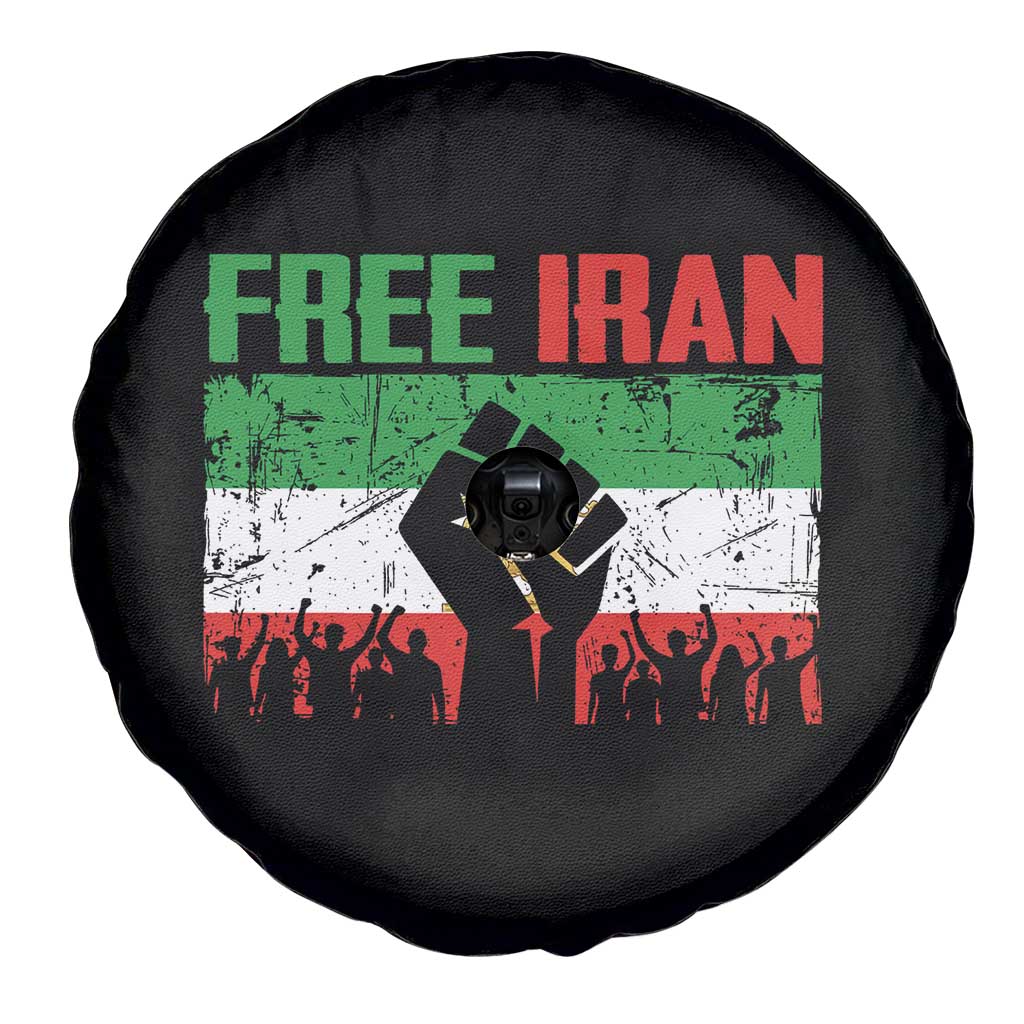 Free Iran Flag Spare Tire Cover Support Iranian Freedom No War TS14 Print Your Wear