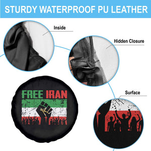 Free Iran Flag Spare Tire Cover Support Iranian Freedom No War TS14 Print Your Wear