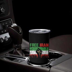 Free Iran Flag Tumbler Cup Support Iranian Freedom No War TS14 Print Your Wear