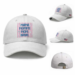 Mama Mommy Mom Bruh Baseball Cap Funny Mom Life TS14 Baseball Cap Universal Fit White Print Your Wear