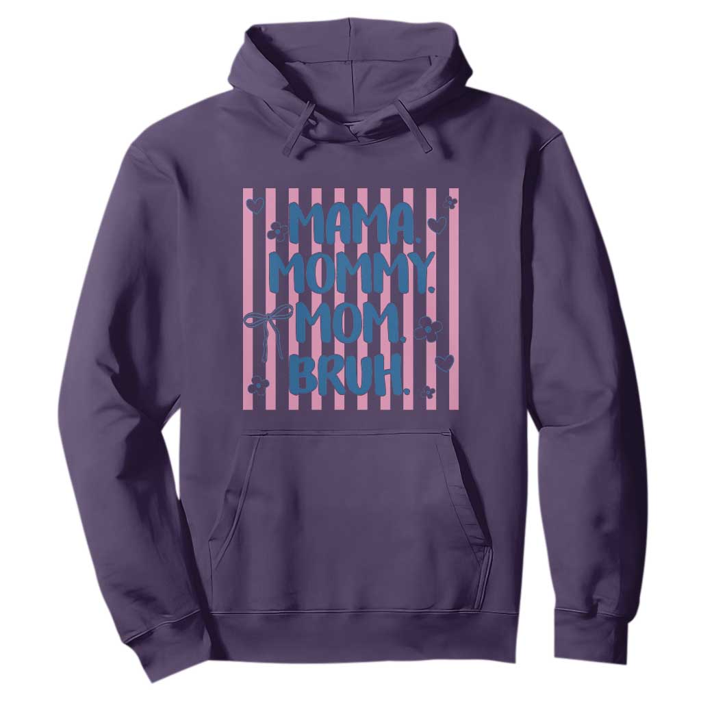 Mama Mommy Mom Bruh Hoodie Funny Mom Life TS14 Purple Print Your Wear