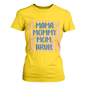 Mama Mommy Mom Bruh T Shirt For Women Funny Mom Life TS14 Daisy Print Your Wear