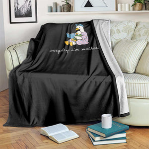 Everyday I'm Motherin Throw Blanket Funny Goose Mom Mother Day Gifts TS14 Print Your Wear