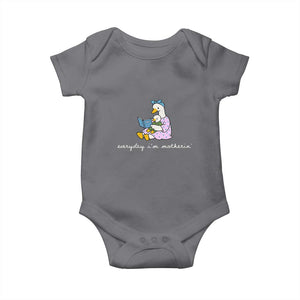 Everyday I'm Motherin Baby Onesie Funny Goose Mom Mother Day Gifts TS14 Charcoal Print Your Wear