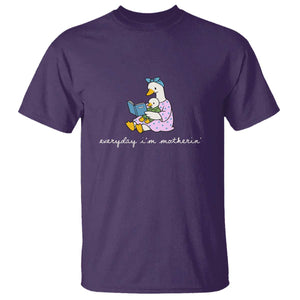 Everyday I'm Motherin T Shirt Funny Goose Mom Mother Day Gifts TS14 Purple Print Your Wear