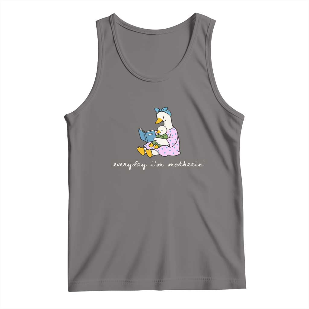 Everyday I'm Motherin Tank Top Funny Goose Mom Mother Day Gifts TS14 Deep Heather Print Your Wear