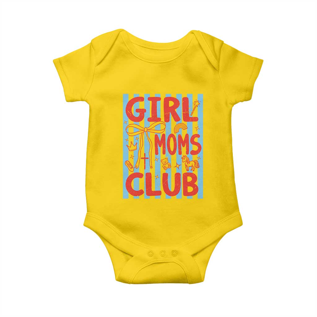 Girl Mom Club Baby Onesie Pregnancy Announcement First Time Mother's Day TS14 Daisy Print Your Wear