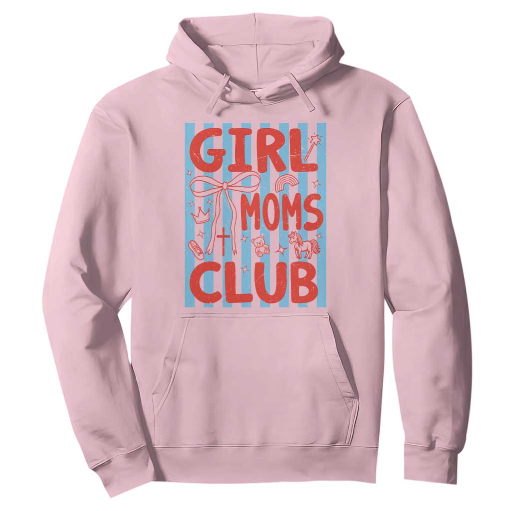 Girl Mom Club Hoodie Pregnancy Announcement First Time Mother's Day TS14 Light Pink Print Your Wear