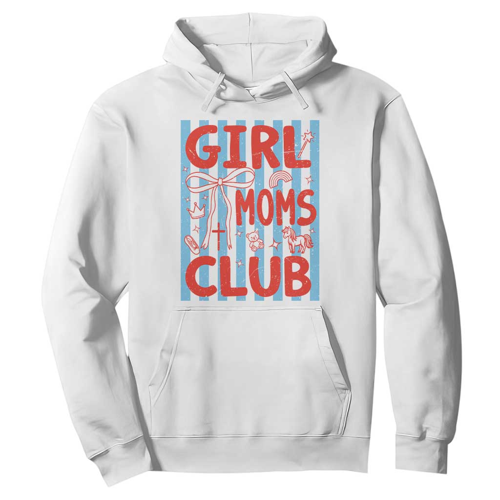 Girl Mom Club Hoodie Pregnancy Announcement First Time Mother's Day TS14 White Print Your Wear