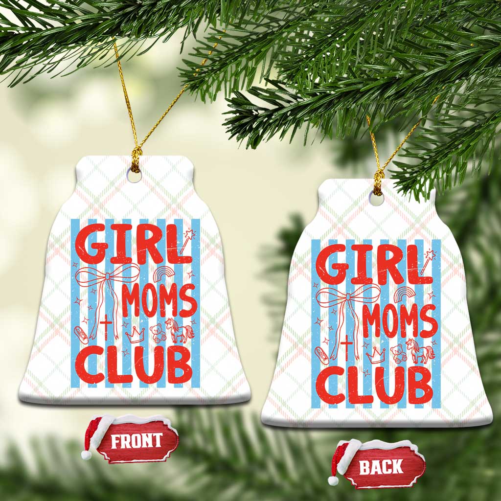 Girl Mom Club Ceramic Ornament Pregnancy Announcement First Time Mother's Day TS14 Print Your Wear