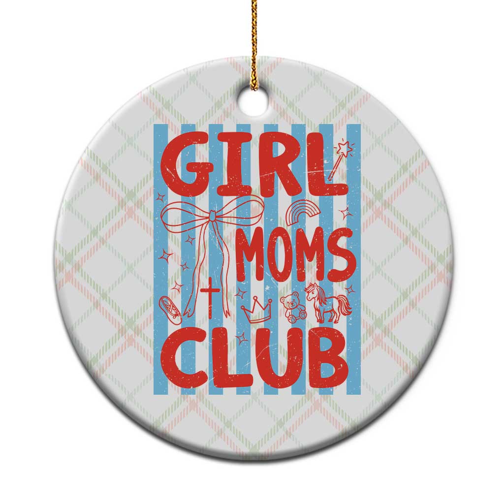 Girl Mom Club Ceramic Ornament Pregnancy Announcement First Time Mother's Day TS14 1pc Christmas Plaid Print Your Wear