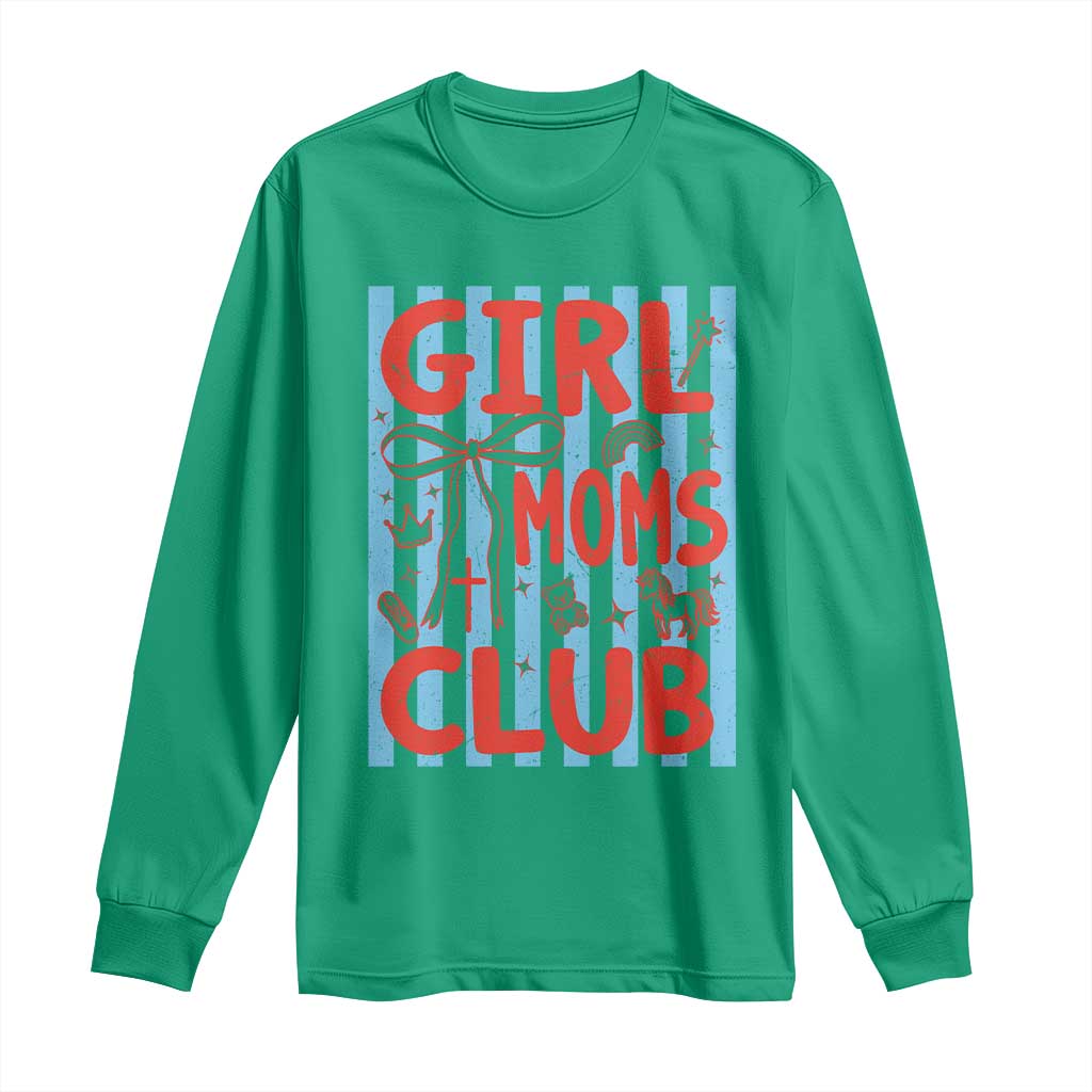 Girl Mom Club Long Sleeve Shirt Pregnancy Announcement First Time Mother's Day TS14 Irish Green Print Your Wear