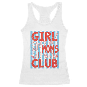 Girl Mom Club Racerback Tank Top Pregnancy Announcement First Time Mother's Day TS14 White Print Your Wear