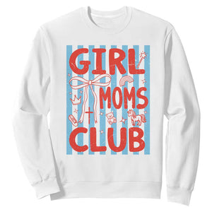 Girl Mom Club Sweatshirt Pregnancy Announcement First Time Mother's Day TS14 White Print Your Wear