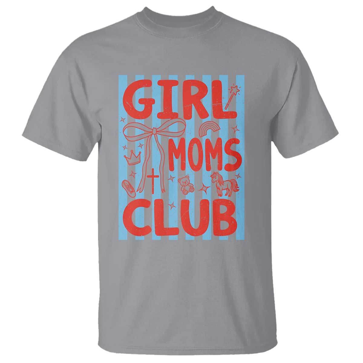 Girl Mom Club T Shirt Pregnancy Announcement First Time Mother's Day TS14 Sport Gray Print Your Wear
