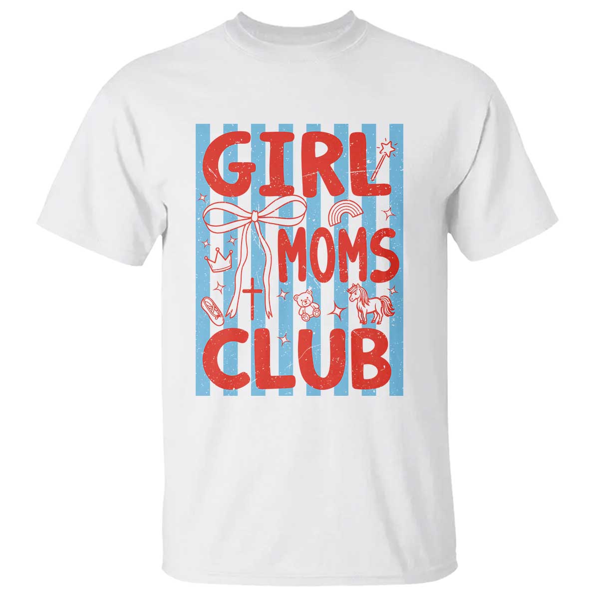 Girl Mom Club T Shirt Pregnancy Announcement First Time Mother's Day TS14 White Print Your Wear
