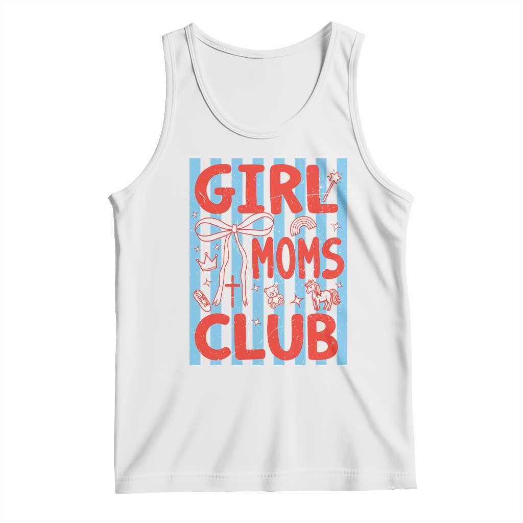 Girl Mom Club Tank Top Pregnancy Announcement First Time Mother's Day TS14 White Print Your Wear