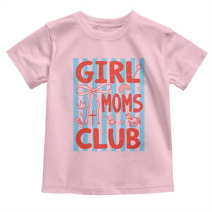 Girl Mom Club Toddler T Shirt Pregnancy Announcement First Time Mother's Day TS14 Light Pink Print Your Wear