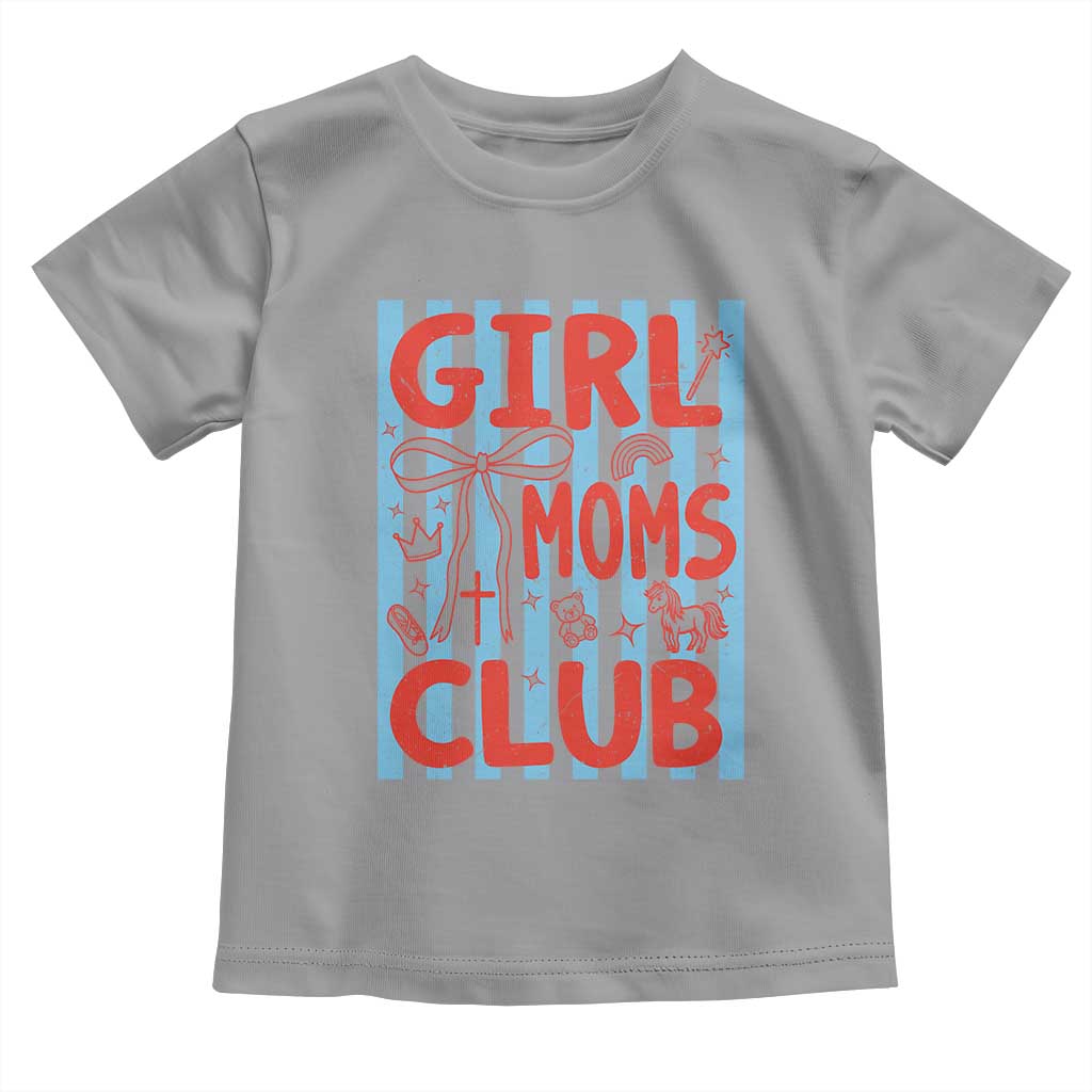 Girl Mom Club Toddler T Shirt Pregnancy Announcement First Time Mother's Day TS14 Sport Gray Print Your Wear