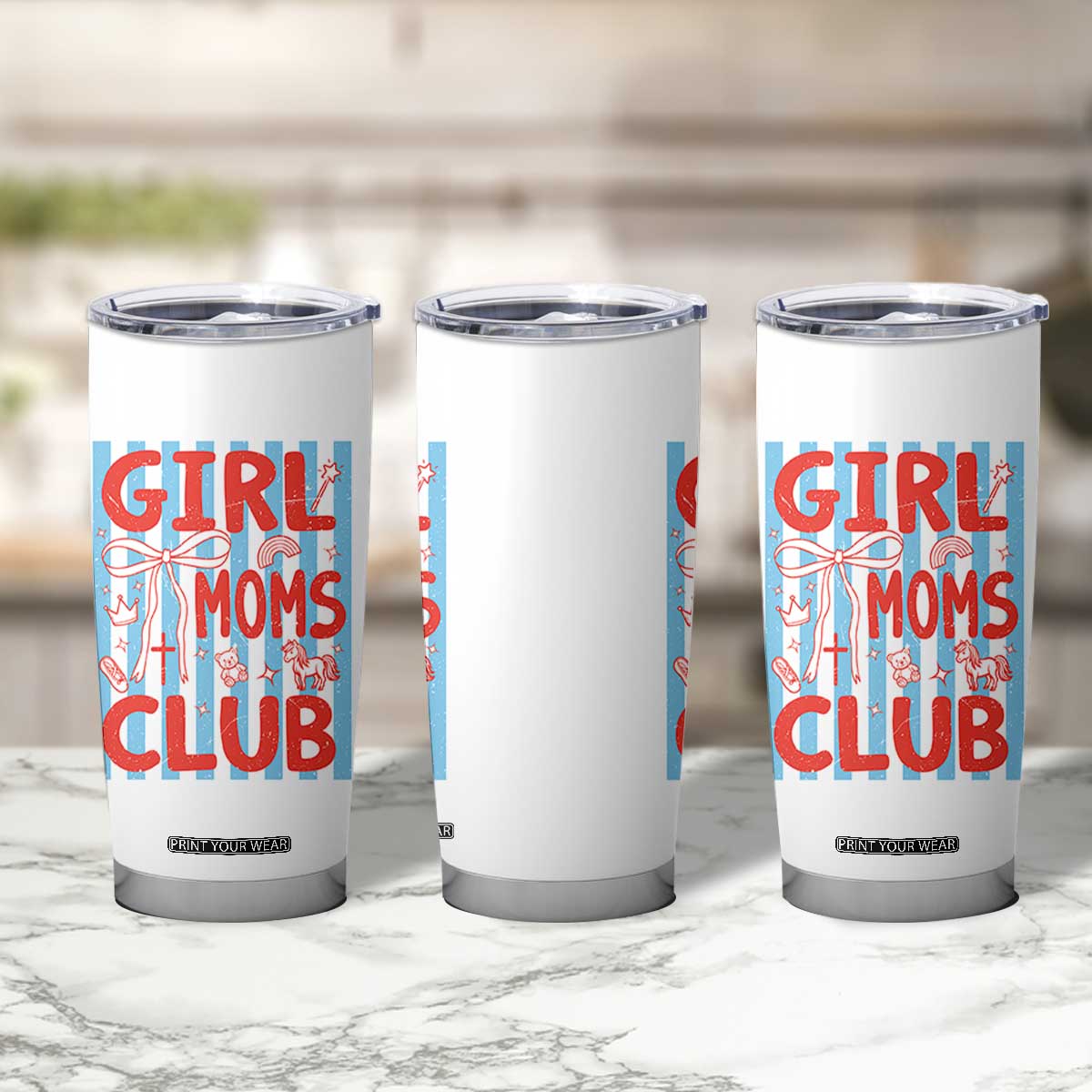 Girl Mom Club Tumbler Cup Pregnancy Announcement First Time Mother's Day TS14 Print Your Wear