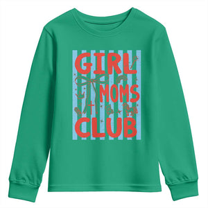 Girl Mom Club Youth Sweatshirt Pregnancy Announcement First Time Mother's Day TS14 Irish Green Print Your Wear