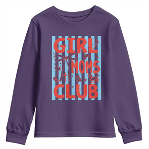 Girl Mom Club Youth Sweatshirt Pregnancy Announcement First Time Mother's Day TS14 Purple Print Your Wear