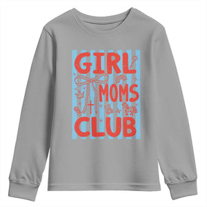 Girl Mom Club Youth Sweatshirt Pregnancy Announcement First Time Mother's Day TS14 Sport Gray Print Your Wear