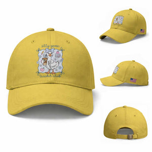 Silly Goose Teacher Club Baseball Cap Funny Back to School First Day TS14 Baseball Cap Universal Fit Yellow Print Your Wear