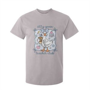 Silly Goose Teacher Club T Shirt For Kid Funny Back to School First Day TS14 Ice Gray Print Your Wear
