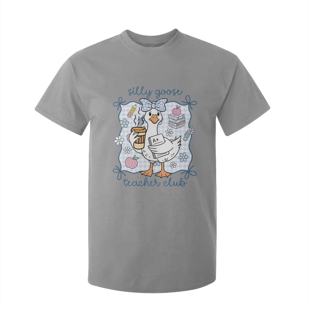 Silly Goose Teacher Club T Shirt For Kid Funny Back to School First Day TS14 Sport Gray Print Your Wear