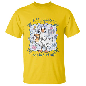 Silly Goose Teacher Club T Shirt Funny Back to School First Day TS14 Daisy Print Your Wear