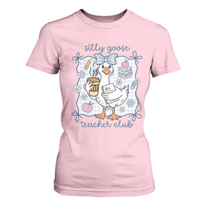 Silly Goose Teacher Club T Shirt For Women Funny Back to School First Day TS14 Light Pink Print Your Wear