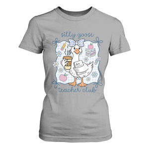 Silly Goose Teacher Club T Shirt For Women Funny Back to School First Day TS14 Sport Gray Print Your Wear