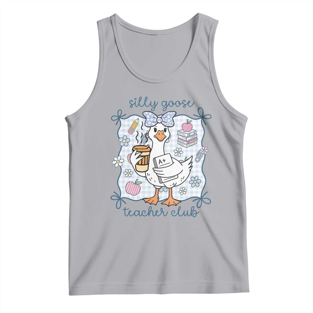 Silly Goose Teacher Club Tank Top Funny Back to School First Day TS14 Athletic Heather Print Your Wear