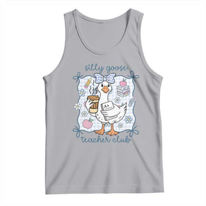 Silly Goose Teacher Club Tank Top Funny Back to School First Day TS14 Athletic Heather Print Your Wear