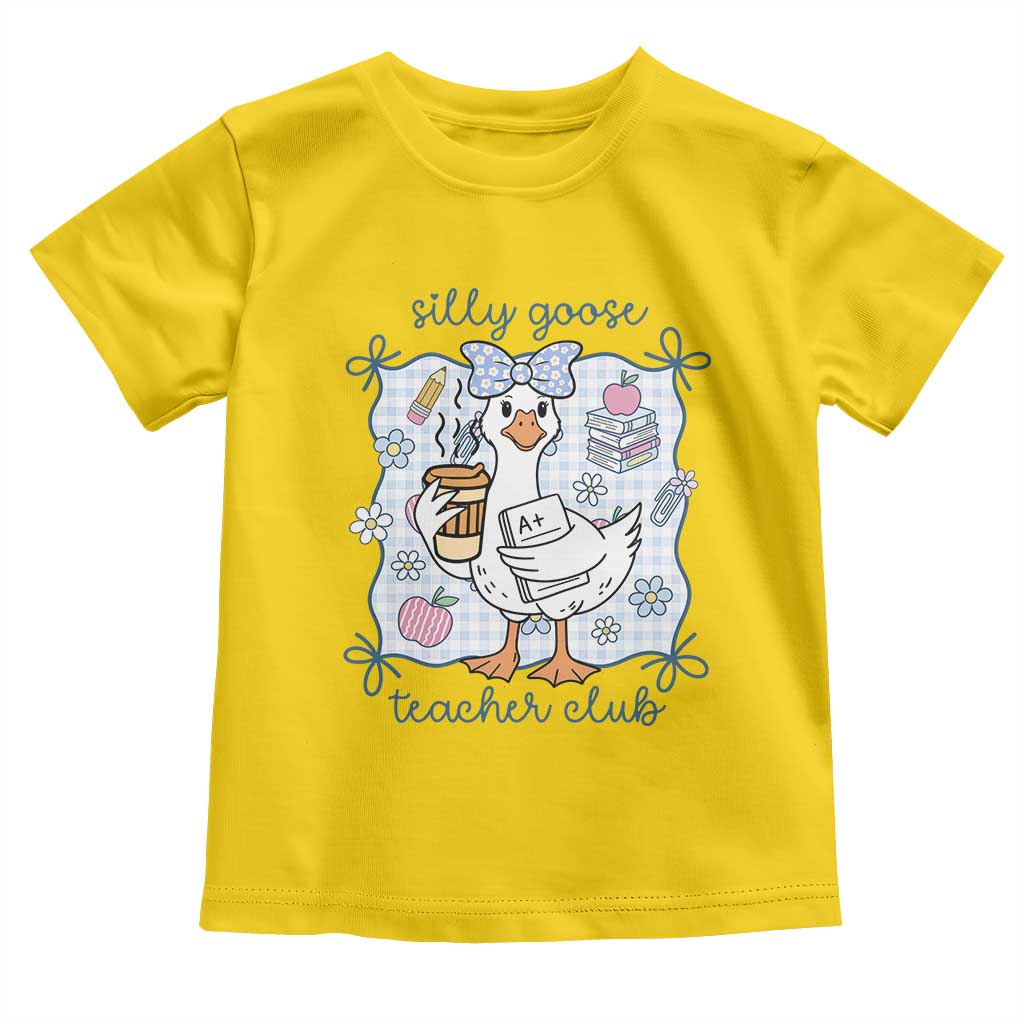 Silly Goose Teacher Club Toddler T Shirt Funny Back to School First Day TS14 Daisy Print Your Wear