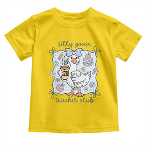 Silly Goose Teacher Club Toddler T Shirt Funny Back to School First Day TS14 Daisy Print Your Wear