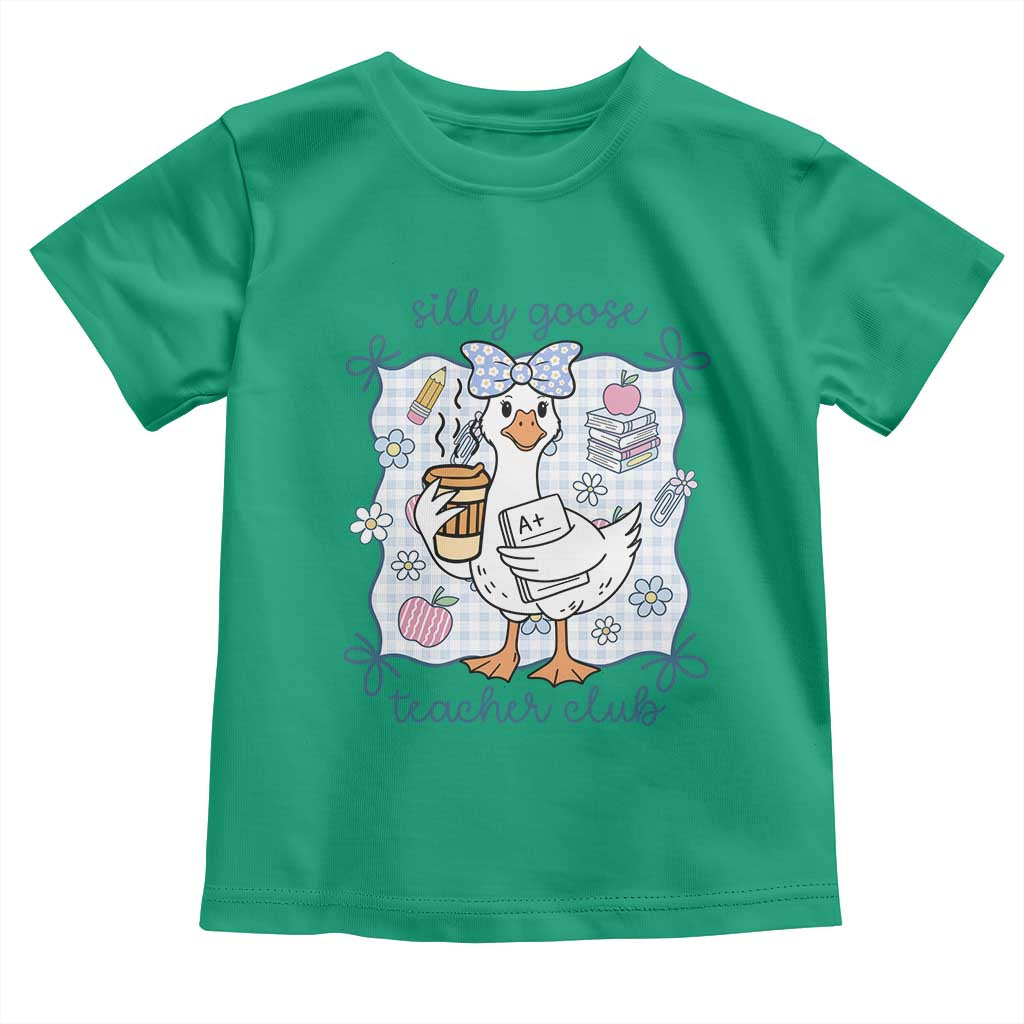 Silly Goose Teacher Club Toddler T Shirt Funny Back to School First Day TS14 Irish Green Print Your Wear