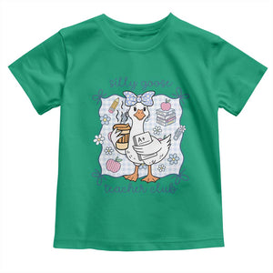 Silly Goose Teacher Club Toddler T Shirt Funny Back to School First Day TS14 Irish Green Print Your Wear
