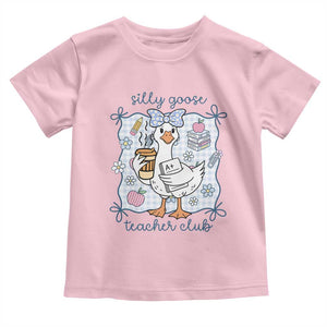 Silly Goose Teacher Club Toddler T Shirt Funny Back to School First Day TS14 Light Pink Print Your Wear