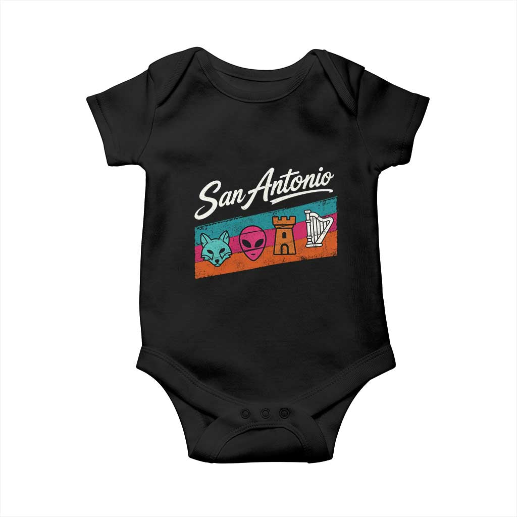 Funny Fox Alien Castle Harper Meme Baby Onesie San Antonio Texas Pride Sports Fan