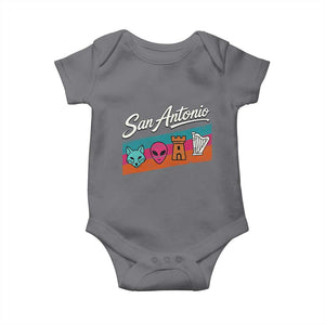 Funny Fox Alien Castle Harper Meme Baby Onesie San Antonio Texas Pride Sports Fan