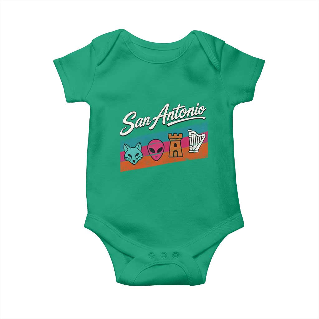 Funny Fox Alien Castle Harper Meme Baby Onesie San Antonio Texas Pride Sports Fan