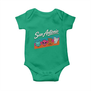 Funny Fox Alien Castle Harper Meme Baby Onesie San Antonio Texas Pride Sports Fan