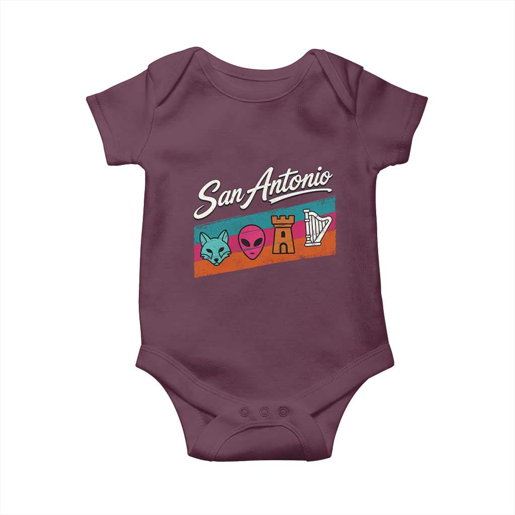 Funny Fox Alien Castle Harper Meme Baby Onesie San Antonio Texas Pride Sports Fan