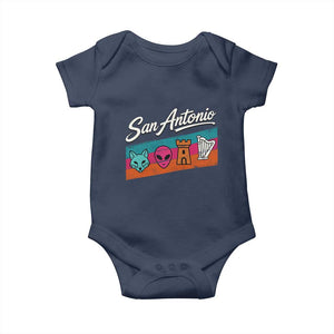 Funny Fox Alien Castle Harper Meme Baby Onesie San Antonio Texas Pride Sports Fan