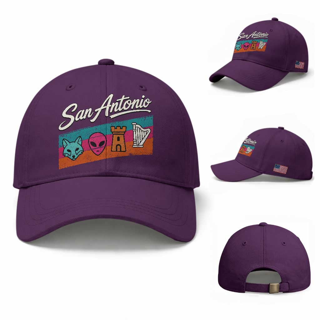 Funny Fox Alien Castle Harper Meme Baseball Cap San Antonio Texas Pride Sports Fan