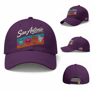 Funny Fox Alien Castle Harper Meme Baseball Cap San Antonio Texas Pride Sports Fan