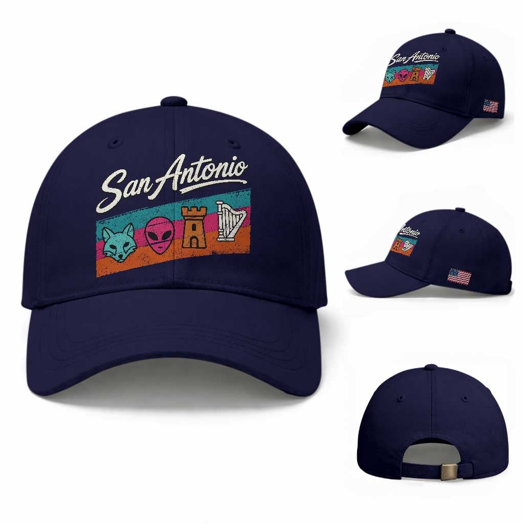 Funny Fox Alien Castle Harper Meme Baseball Cap San Antonio Texas Pride Sports Fan